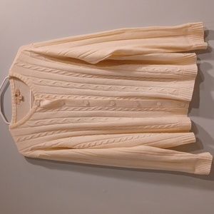 Vintage from the 1990s cardigan cream Turtle  Bay